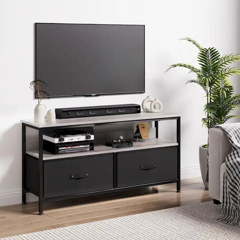 TV Stand and Dresser with Fabric Drawers - 42 Inches