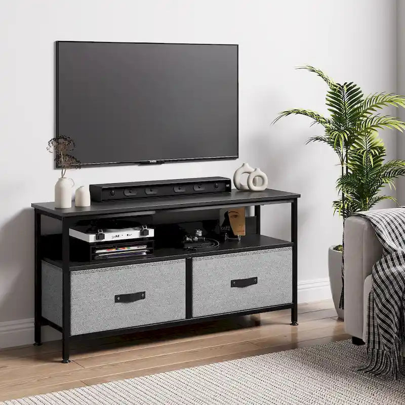 TV Stand and Dresser with Fabric Drawers - 42 Inches