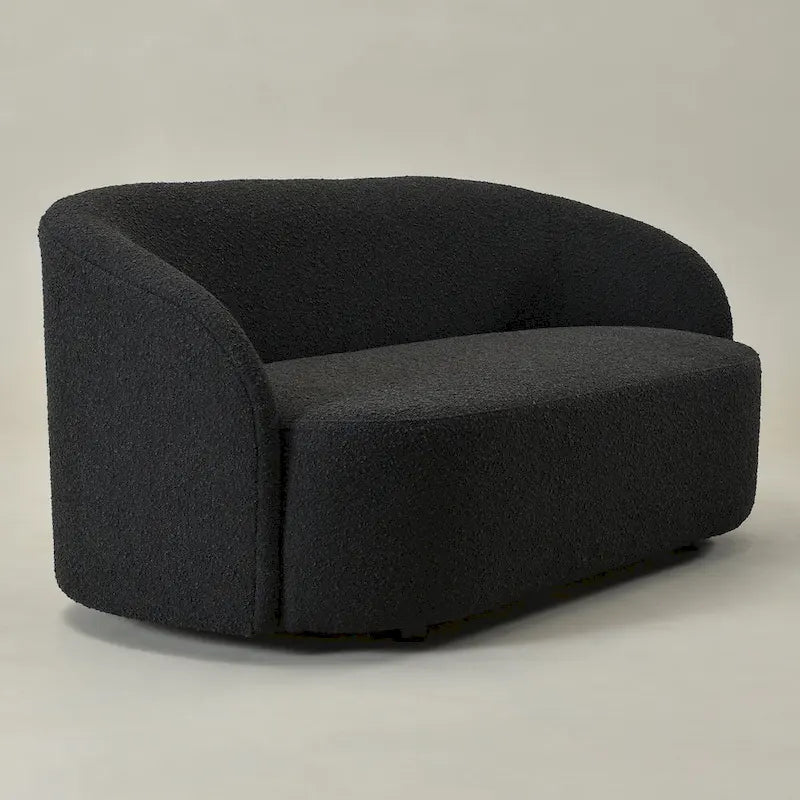 Upholstered Loveseat Boucle Sofa Couch, 68W