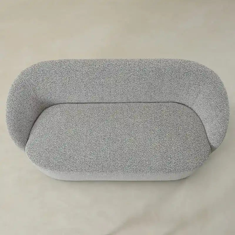 Upholstered Loveseat Boucle Sofa Couch, 68W