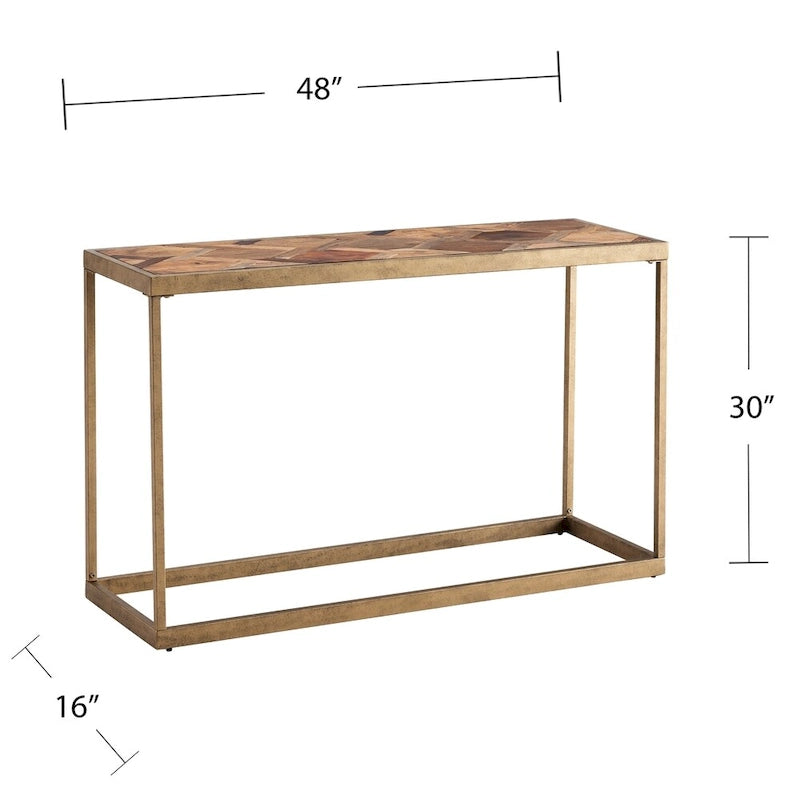 Modern Reclaimed Wood Console Table