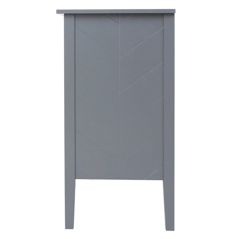 2-Door Wooden Storage Cabinet with Vintage Style
