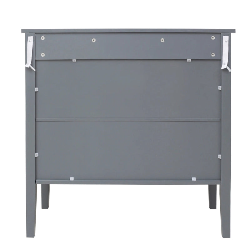 2-Door Wooden Storage Cabinet with Vintage Style