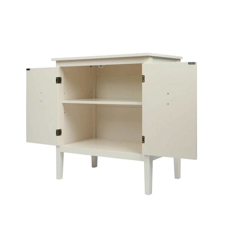 2-Door Wooden Storage Cabinet with Vintage Style