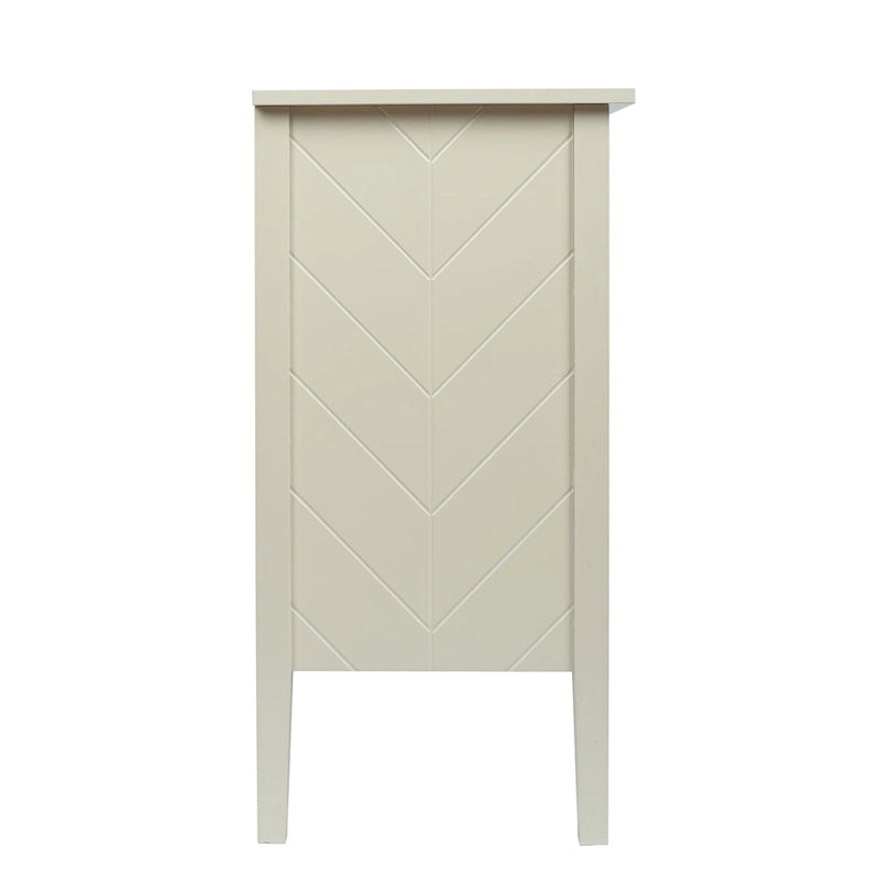 2-Door Wooden Storage Cabinet with Vintage Style