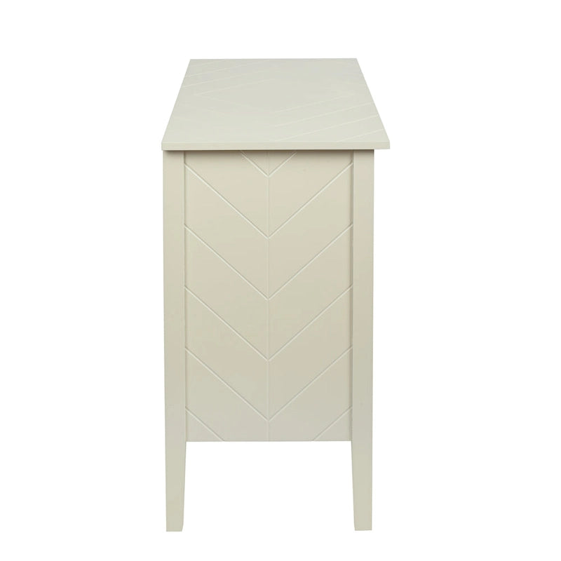 2-Door Wooden Storage Cabinet with Vintage Style