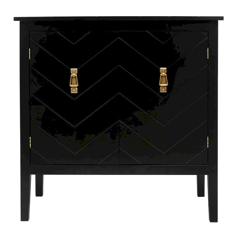2-Door Wooden Storage Cabinet with Vintage Style