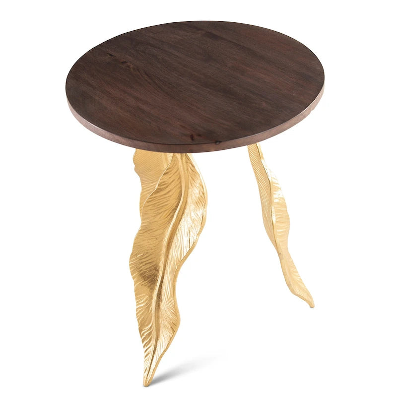 Walnut Mango Wood Accent Table