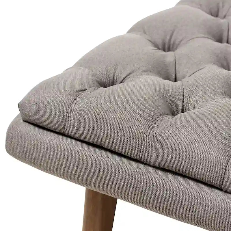 Mid-Century Upholstered Ottoman