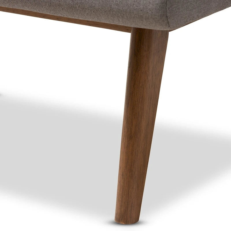 Mid-Century Upholstered Ottoman