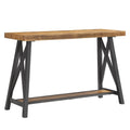Rustic X-Base Sofa Entryway Table
