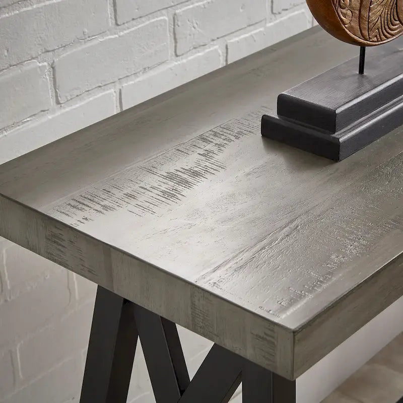 Rustic X-Base Sofa Entryway Table
