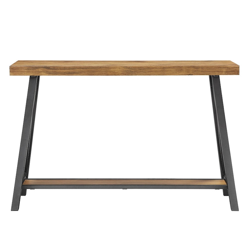 Rustic X-Base Sofa Entryway Table
