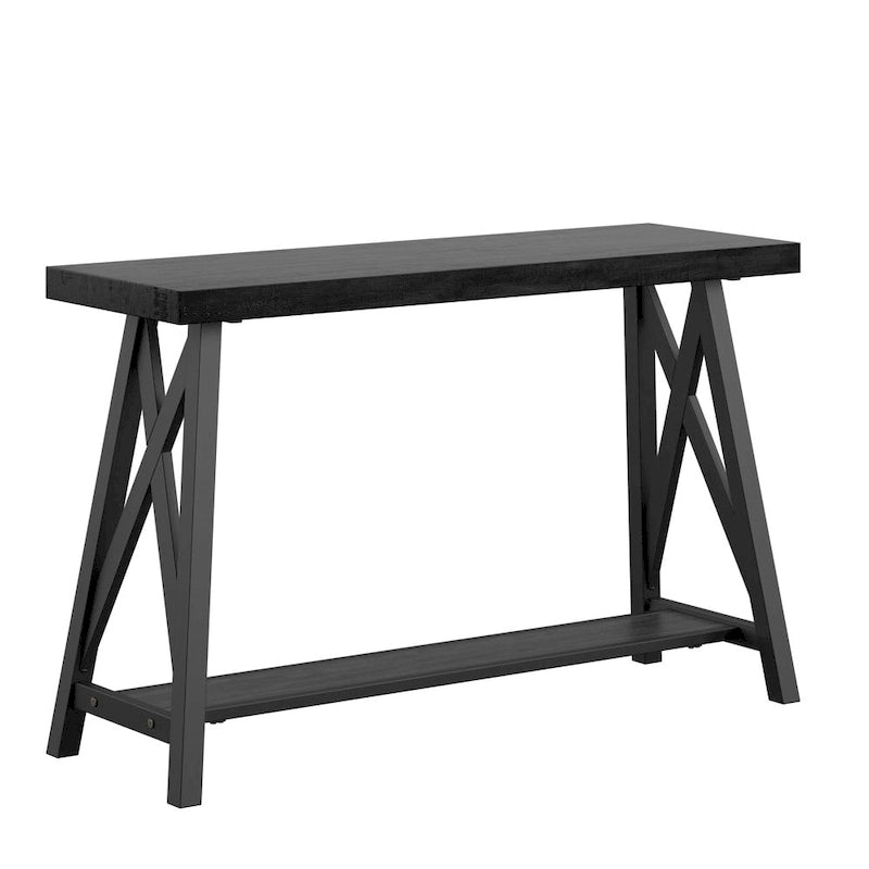 Rustic X-Base Sofa Entryway Table