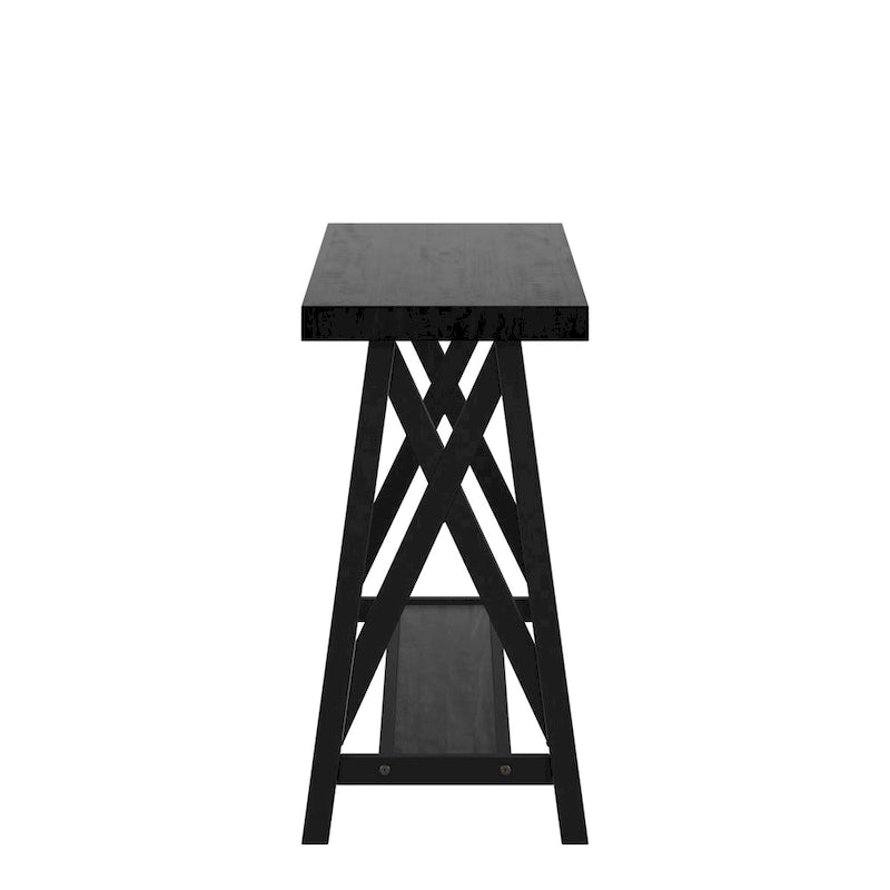 Rustic X-Base Sofa Entryway Table