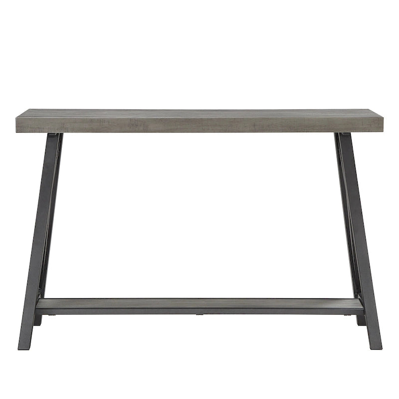 Rustic X-Base Sofa Entryway Table