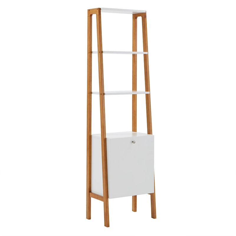 46 Wide Leaning Ladder Desk with Bookcase Option