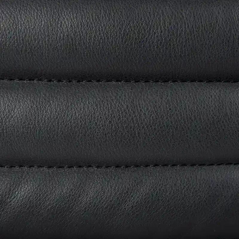 Cognac Genuine Leather Wrapped Sofa - 86.6L x 38.6W x 26.4H