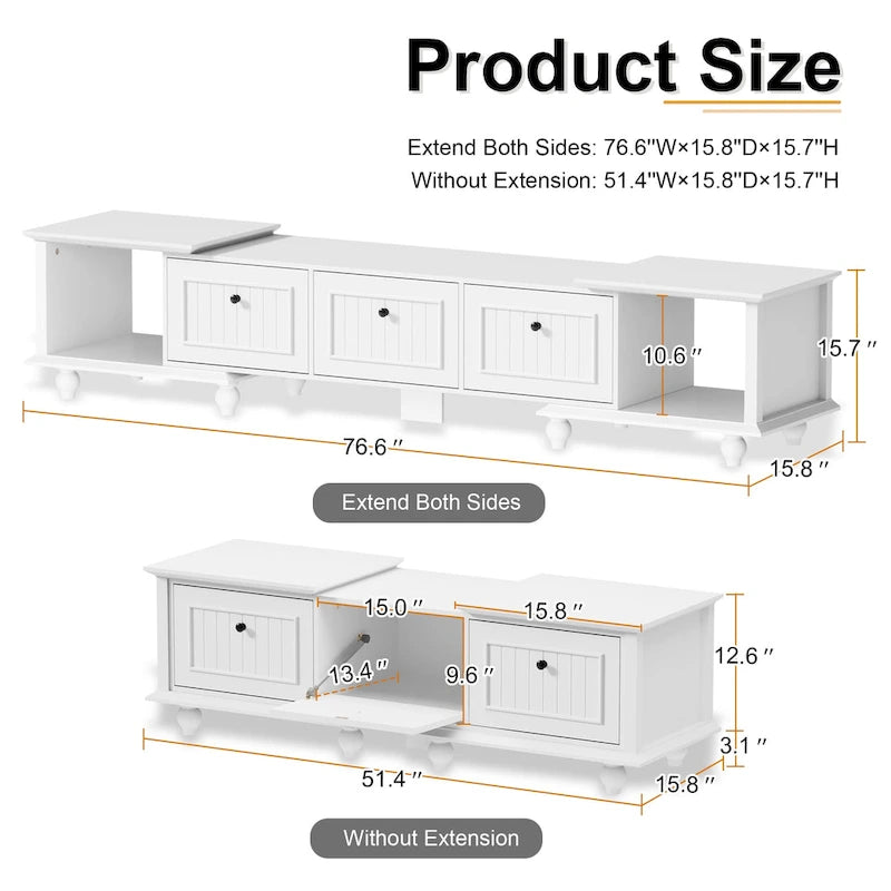 TV Stand with Storage Entertainment Center