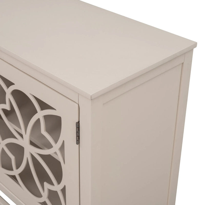 Accent Buffet Sideboard Storage Cabinet with Doors and Adjustable Shelf