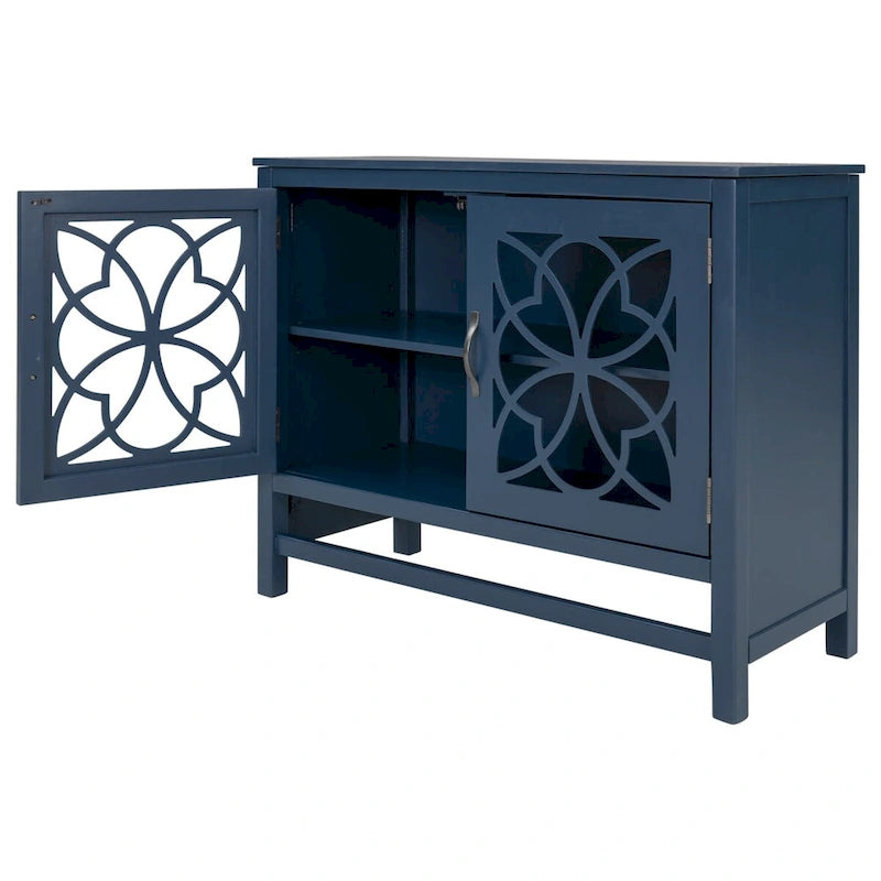 Accent Buffet Sideboard Storage Cabinet with Doors and Adjustable Shelf