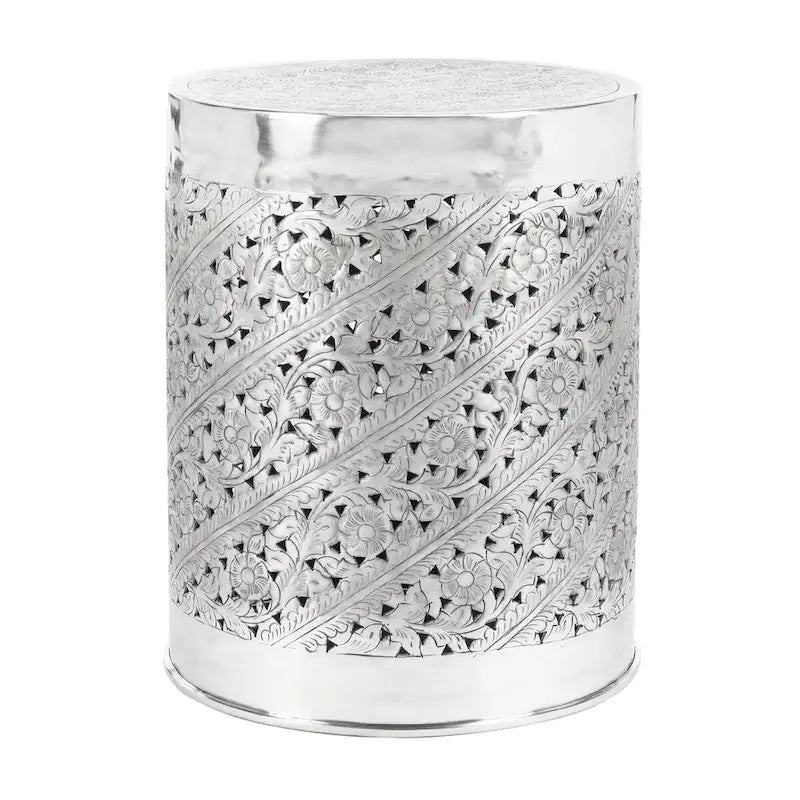 Silver End Table - 15Wx15Dx19H