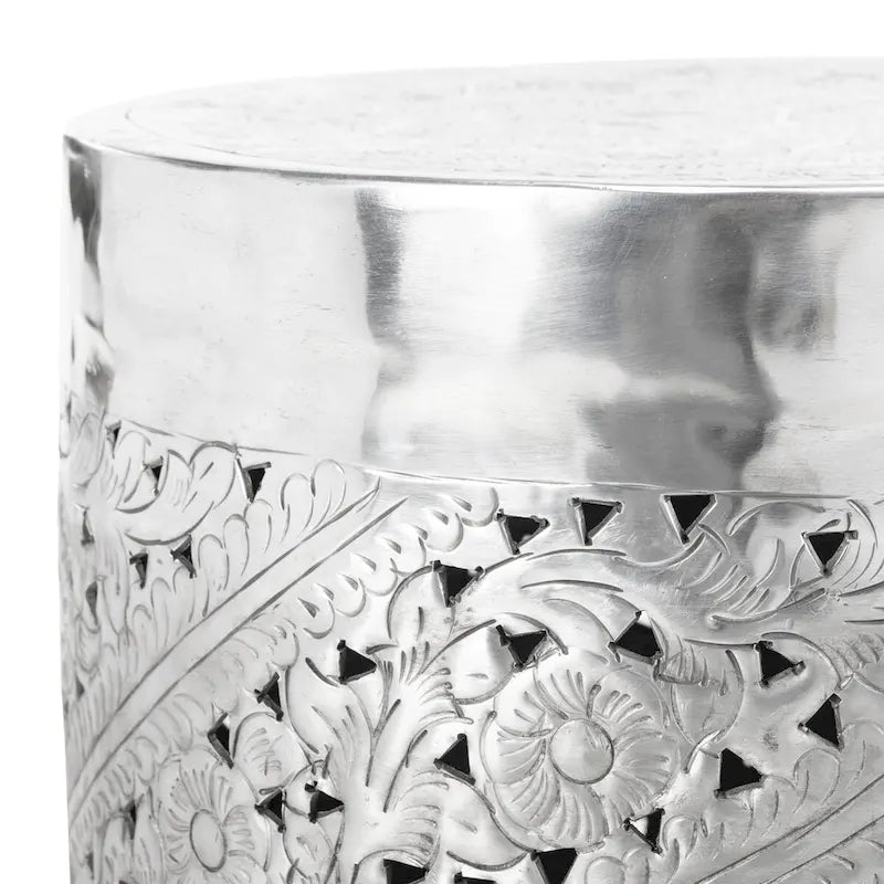 Silver End Table - 15Wx15Dx19H