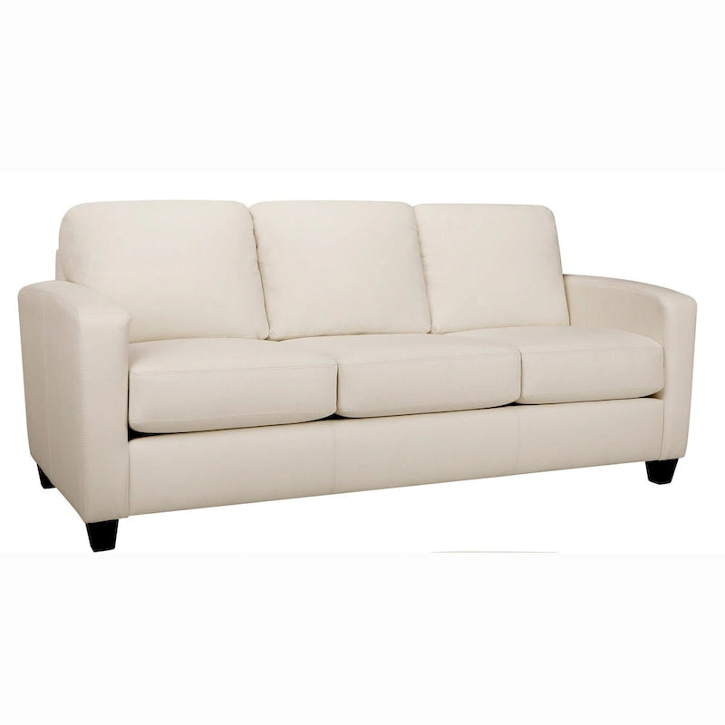 Italian Top Grain Leather Transitional Sofa