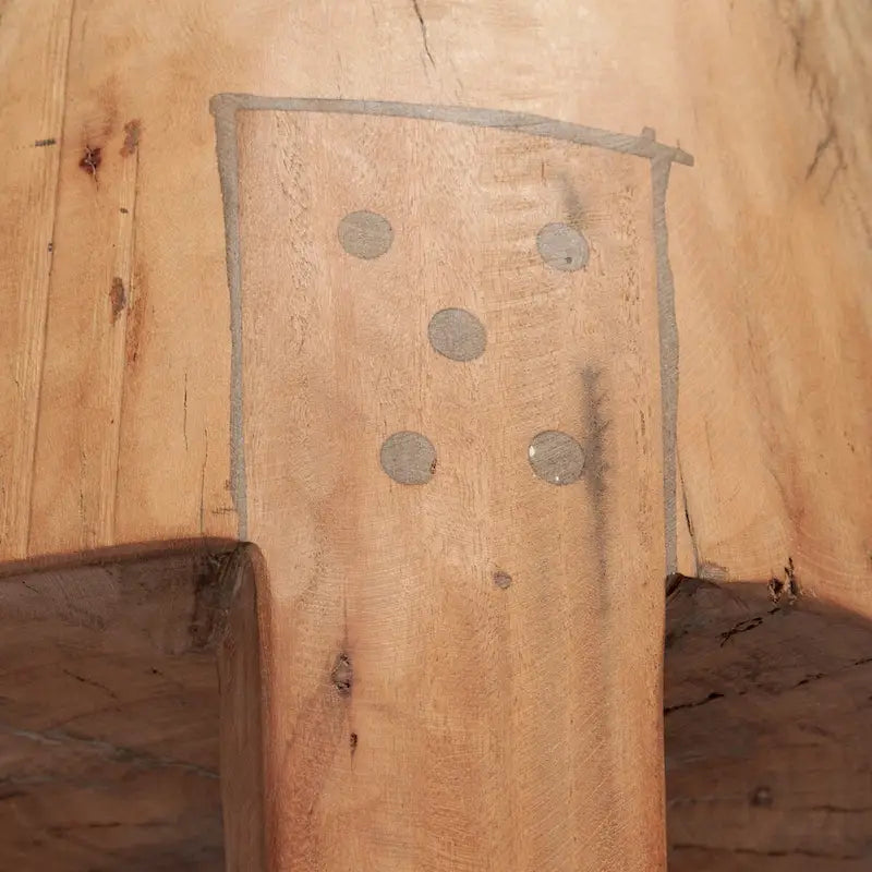 Rustic Solid Reclaimed Wood Stool