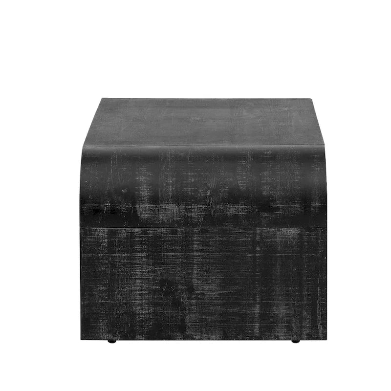 Minimalist Coffee Table with Curved Art Deco Design