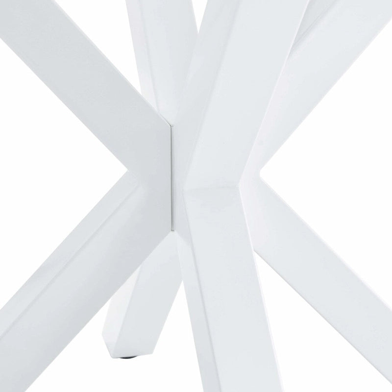 Round Dining Table for 4-6 People with Pedestal Base