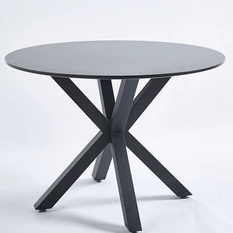Round Dining Table for 4-6 People with Pedestal Base