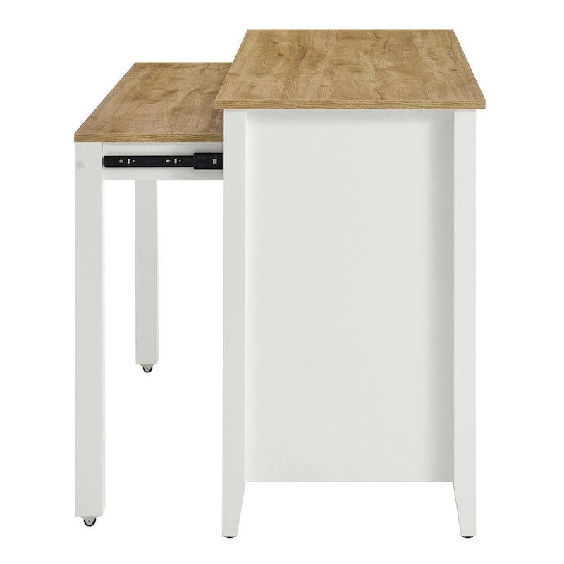 Kitchen Island with Pull-Out Table