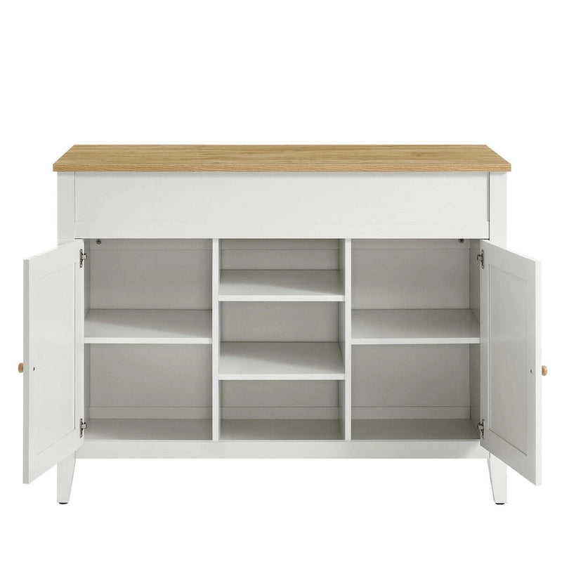 Kitchen Island with Pull-Out Table