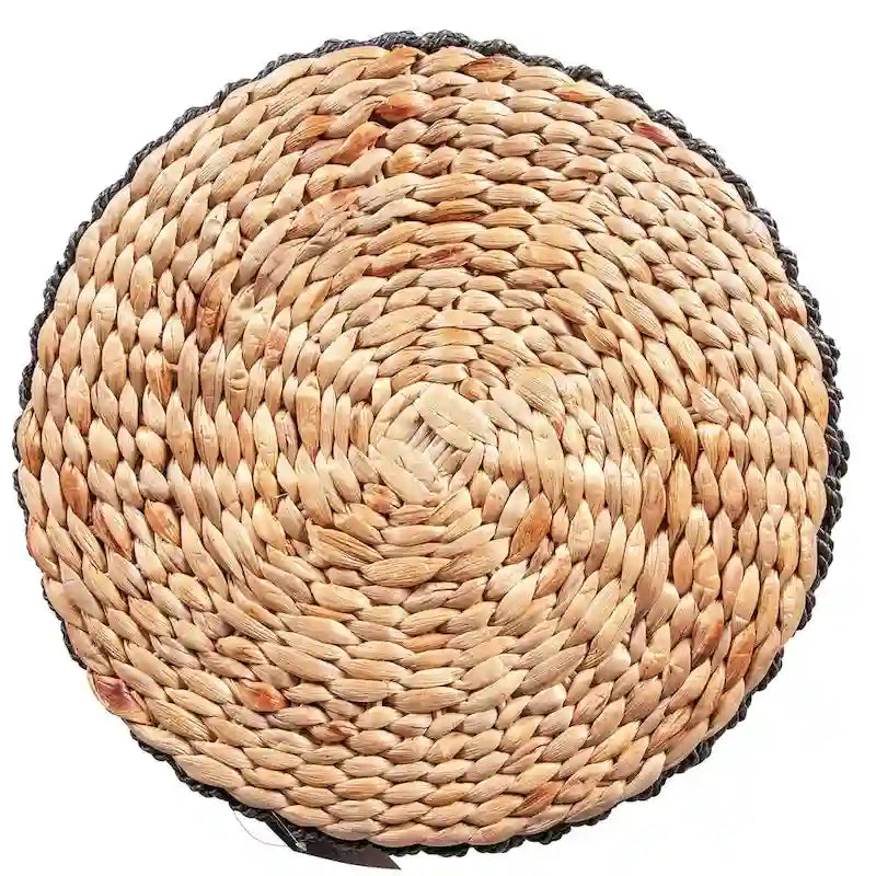 Woven Seagrass and Water Hyacinth Accent Table