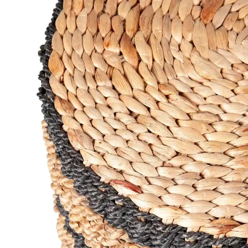 Woven Seagrass and Water Hyacinth Accent Table