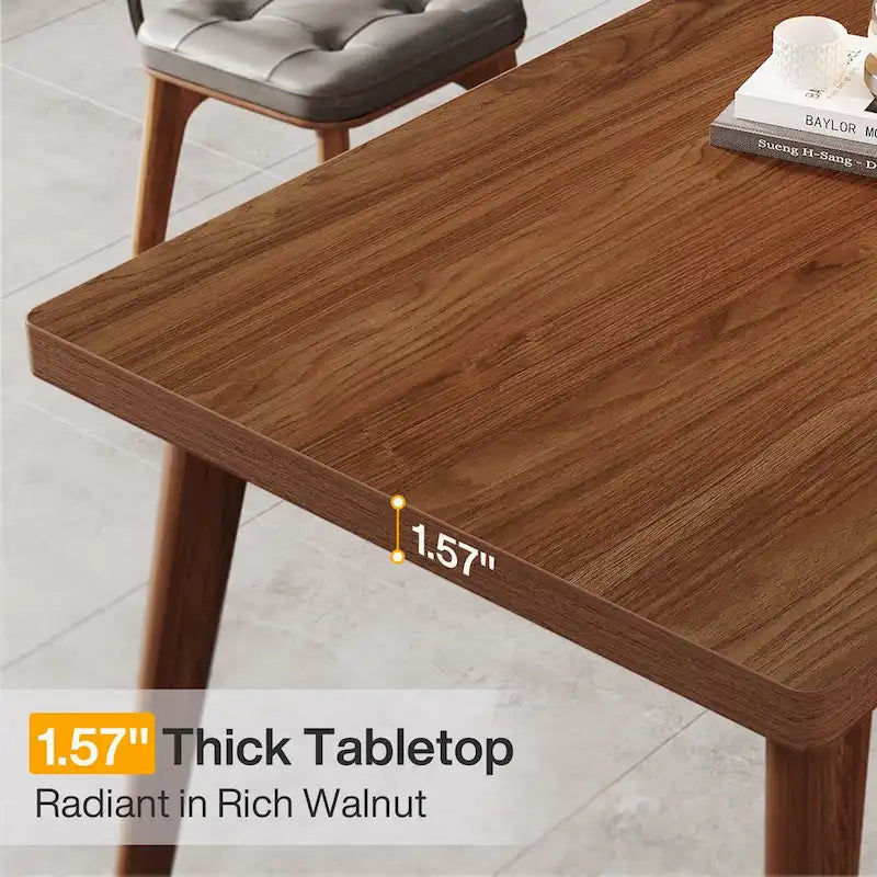 78.7" Extra Long 2-Person Wood Desk with Metal Legs