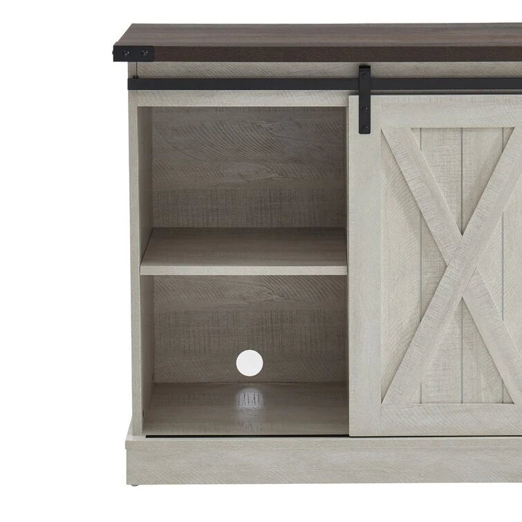 Wood Media Console TV Stand Entertainment Center